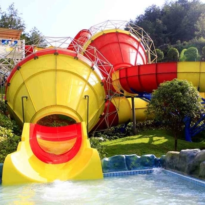 kwaliteit  Funny Outdoor Park Water Slide Fiberglass Tantrum Valley For 480 Riders Per Hour Fabriek