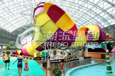 De kleine Glasvezelpool glijdt 30x20m de Dia van het Tornadowater voor Waterspeelplaats in Waterpark