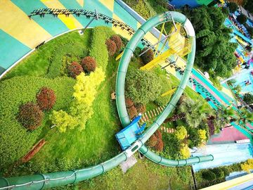 Opwindende van de Diaaqua van Aqua LoopBody van de het Parkglasvezel het Waterdia's, Platformhoogte 16m