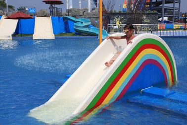 Aangepast 3 Ruitersjonge geitjes glijdt het Water Aqua-Parkmateriaal, Roze/Sinaasappel/Blauw