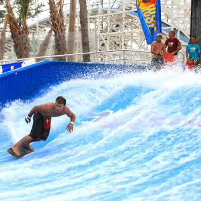 Van het materiaalflowrider van het waterpark het Waterrit, de raad van de stroomruiter