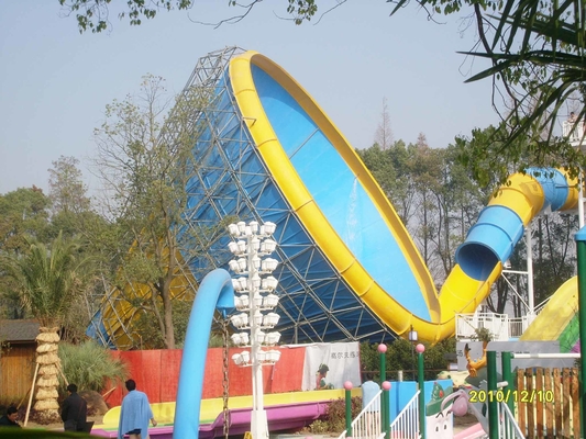 Aangepaste van het het Waterpark van de Volwassenenglasvezel de Tornadodia 14.6m Hoogte voor Waterpark