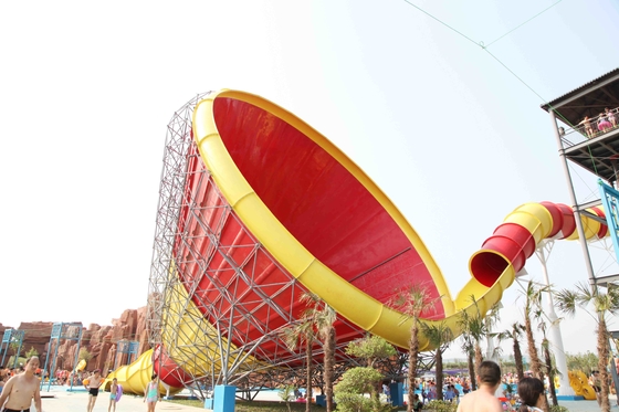 Van de het Materiaal Super Tornado van het waterpark het Waterdia boven Grondpool Waterslide