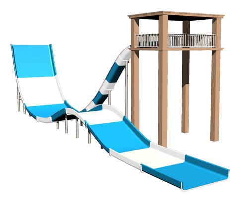 304 het Waterdia's van de roestvrij staalglasvezel/Waterpark-Dia's 13m Platformhoogte voor Reuzeaqua-Park