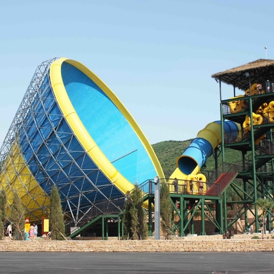 Het Waterdia's van de tornado Grote Glasvezel, 720 Ruiters per Uurcapaciteit van Waterpark