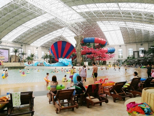 Het Materiaal van de waterspeelplaats/het Glasvezelwater glijden binnen Als thema gehad Waterpark