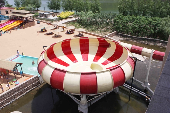 Het de Glasvezelwater van familiespelen glijdt 19m Hoogte Waterpark Super Bowl, 32*53m Vloerruimte voor Waterpark