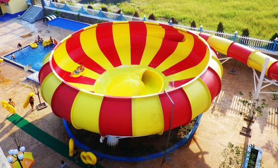 Het de Glasvezelwater van familiespelen glijdt 19m Hoogte Waterpark Super Bowl, 32*53m Vloerruimte voor Waterpark