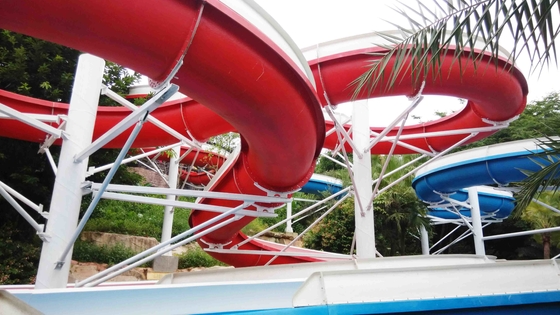 304 het de Glasvezelwater van de roestvrij staalschroef glijdt 1m Breedteoem voor Waterpark