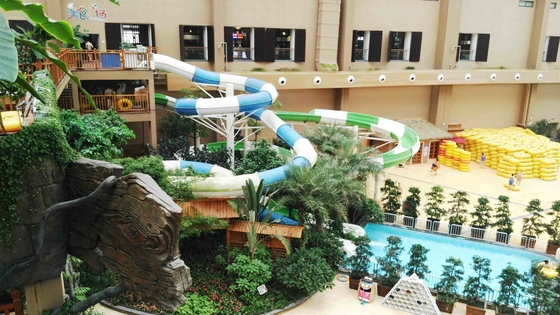 De Dia van het Aquapark, Dia's van het de Glasvezelwater van het Familiespel de Binnen 6m Hoogte voor Aangepast Waterpark