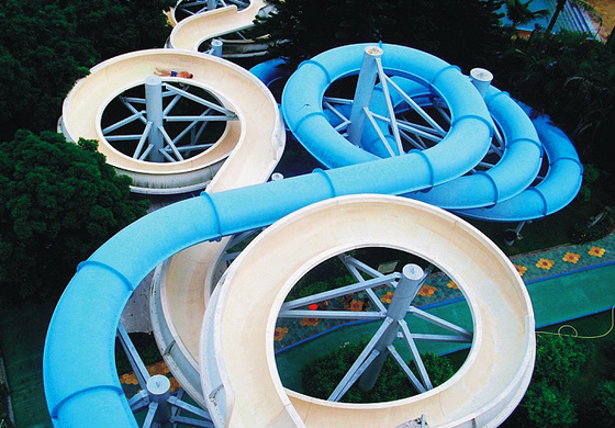 De volwassen Reuze Spiraalvormige Dia van het Glasvezelwater voor OpenluchtPretpark