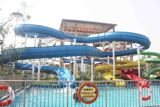 De grappige FPR-Spelen van de Waterdia verdubbelen Open en dicht Koele Waterdia's voor Waterpark