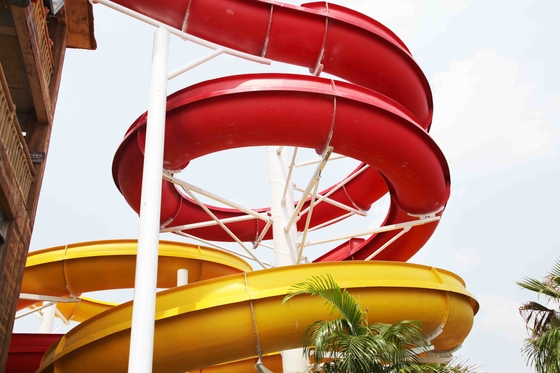 Openlucht van de de Dia'sdouane FRP van het Glasvezelwater Ce van het Waterdia's Spiraalvormig Rood