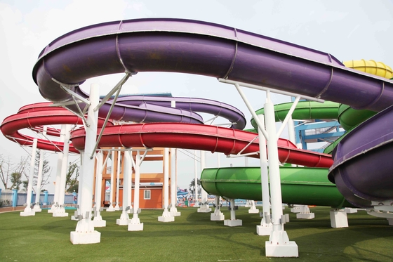 Hete Spiraalvormige het Waterdia's van de Verkoopdouane voor Aqua-Waterpark in China