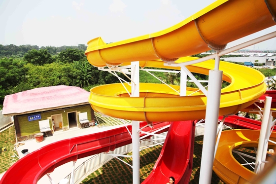 Ce van het Waterdia's van de pret Openlucht Volwassen Glasvezel, Aangepaste Lengte voor Waterpark