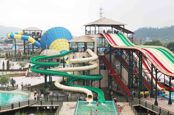 Kleurrijk Aqua-Parkmateriaal, het Waterdia van Familierafting voor Groot Waterpark