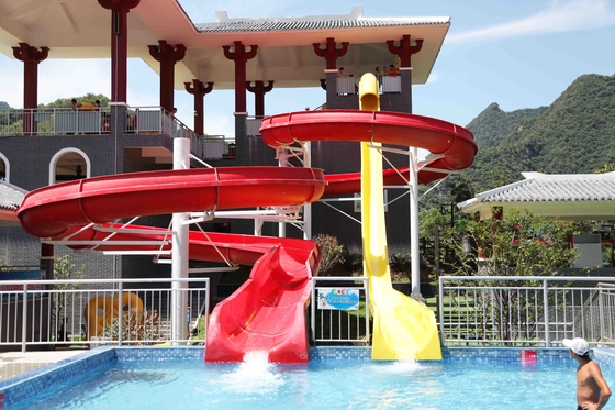 Grappige Sterke Visuele Grote Waterdia's voor het Grote Openluchtpark van het Toevlucht Spiraalvormige Water