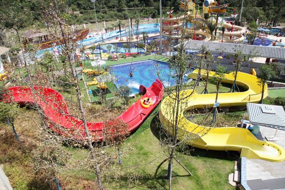 Reuze van de de Toebehorenglasvezel van het Waterpark het Waterdia met 10.8m Platformhoogte voor Openlucht/Binnenaqua-Park