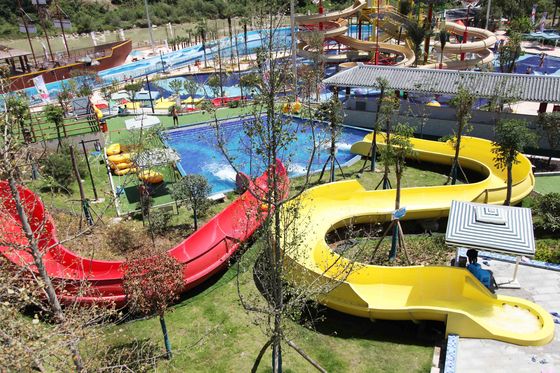 Reuze van de de Toebehorenglasvezel van het Waterpark het Waterdia met 10.8m Platformhoogte voor Openlucht/Binnenaqua-Park