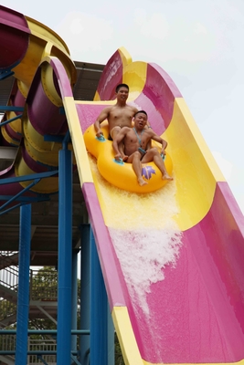 Reuzeaqua-Parkmateriaal het Opwekken Zwembadglasvezel Waterslides