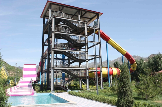 Reuzeaqua-Parkmateriaal dat Swwiming-Pool Waterslides voor Waterpark opwekt