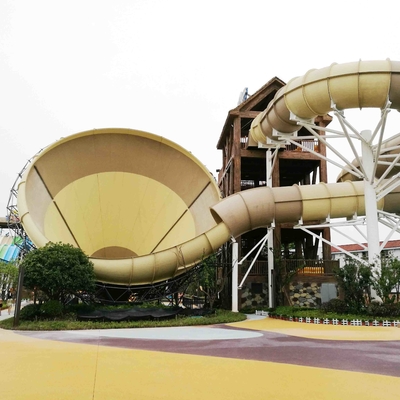 Het Materiaal van de waterspeelplaats/het Glasvezelwater glijden binnen Als thema gehad Waterpark