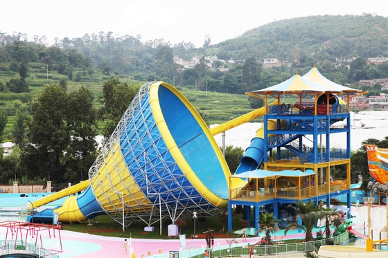 De aangepaste Dia's van het Glasvezelwater voor Familie/Aqua-het Park van het Spelwater