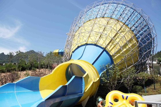 De aangepaste Dia's van het Glasvezelwater voor Familie/Aqua-het Park van het Spelwater