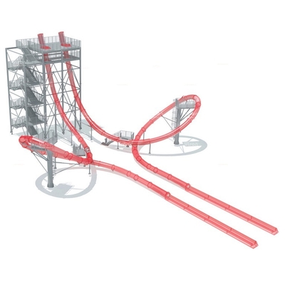 De Lijn/het Lichaams van de het Parkglasvezel van Diaaqua van snelheidsaqua het Waterdia's, Platformhoogte 16m voor Waterpark