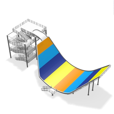 Van de de Diaglasvezel van de schommelingsgolf van het Waterdia's het Pretparkmateriaal 11m Hoogte voor Aqua-Park