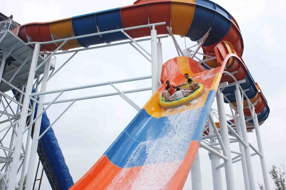 304 het Waterdia's van de roestvrij staalglasvezel/de Dia's van het Waterpark 13m Platformhoogte/het Aangepaste Materiaal van het Waterpark
