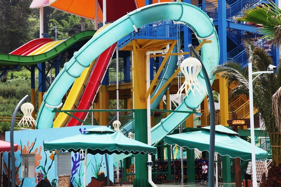 Van de het Parkglasvezel van ExcitingSlideaqua het Waterdia's, Platformhoogte 16m