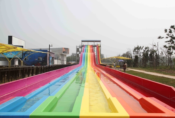 Het Water van de regenboogfrp Douane glijdt Commerciële Openlucht Rood/Geel/Groene Waterdia's