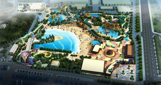 Waterparkproject Vermaakpark bouwen voor het spelen