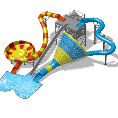 Het beste water van de combinatieglasvezel glijdt voor aquatisch park, de Dia van het Snelheidswater voor Waterpark