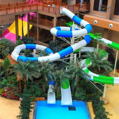 304 het de Glasvezelwater van de roestvrij staalschroef glijdt 1m Breedteoem voor Waterpark