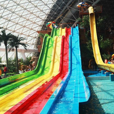OEM Grote Dia's Vier/Zes Stegen van het Regenboogwater voor Waterpark