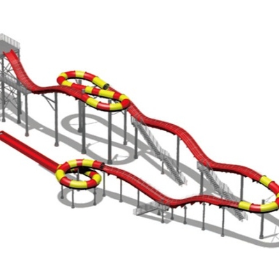 De gegalvaniseerde Dia's van het de Glasvezelwater van de Koolstofstaalbuis voor Vermaak Waterpark in Gaint-Park
