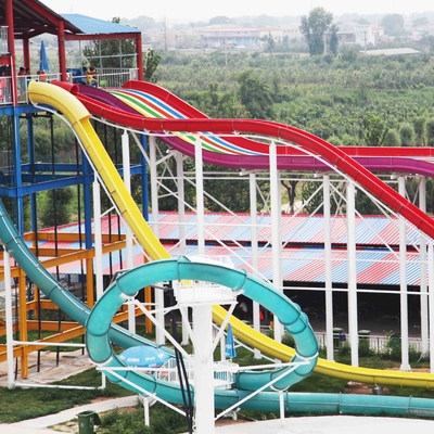 Aangepaste Opwindende Aqua-het Waterdia's van de Parkglasvezel, Platformhoogte 16m voor Volwassenen