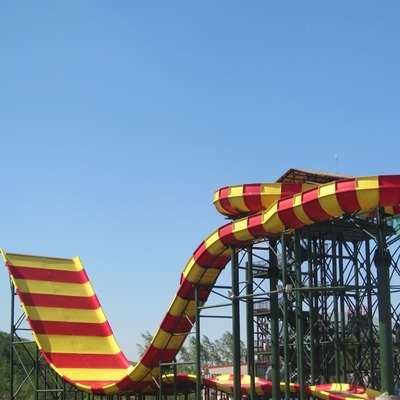 Het Parkmateriaal van glasvezelaqua, de Reuzedia van het Boemerangwater voor Waterpark
