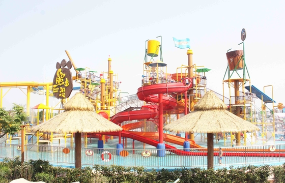 Het opwekken van het park van het familiewater in giantic waterhouse met verschillende stijlwaterslide