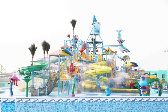 Het Huis/het Waterparkaantrekkelijkheden van Aqua van de de zomer Openluchtglasvezel voor Themapark