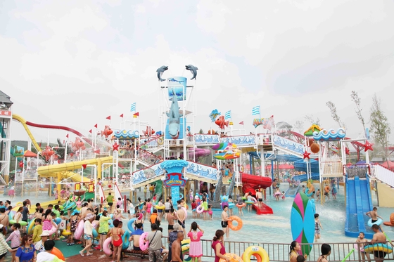Het Huis/het Waterparkaantrekkelijkheden van Aqua van de de zomer Openluchtglasvezel voor Themapark
