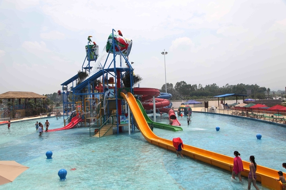 Het interactieve Aqua-het Waterhuis van Parkspelen voor het Park/de Glasvezel van het Pretthema glijdt