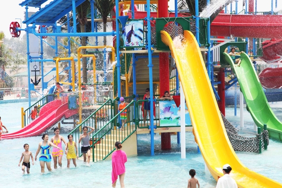 Openluchtaqua-het Huisstructuren van het Speelplaatswater, het Materiaaloem van het Waterpark