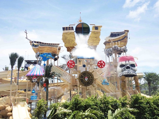 De aangepaste van het het Waterpark van Kinderen Dia's van het de Glasvezelwater onderhoudt voor Waterpark