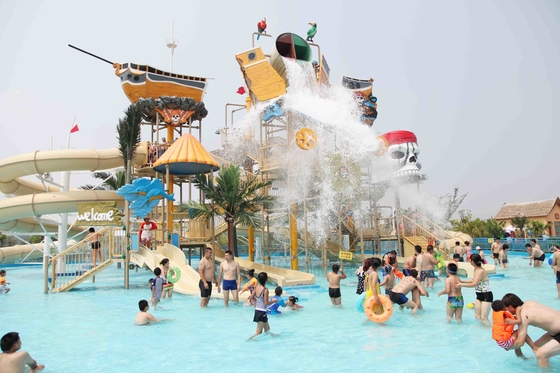 De grappige Aqua-Combinatie van het Waterdia's van de Speelplaatspret met Grootste Waterdia voor Familie