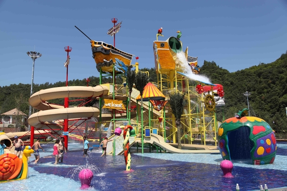 Het drijvende van het de Speelplaatsthema van Aqua van het Waterhuis Grote van het het Hotel Openluchtwater Materiaal van de het Parkglasvezel
