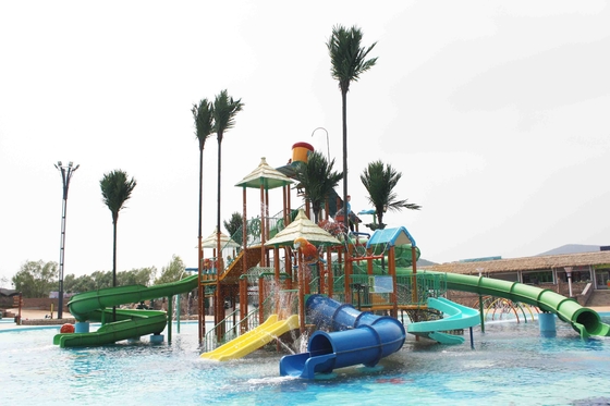 De Speelplaatsglasvezel van familie Commerciële Aqua met de Dia's van het Waterpark/Aangepast Waterpark Equipemnt