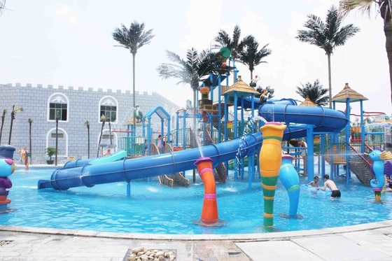 Pretparkspelen met Groot de Speelplaatsmateriaal van Glasvezelaqua voor Waterpark